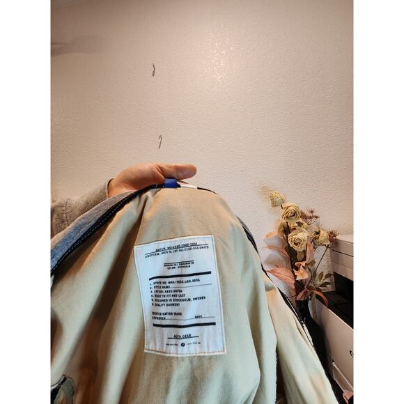 H&M Divided Beige Hooded‎ Jacket Size M Lightweight Casual Parka Style - Picture 3 of 5